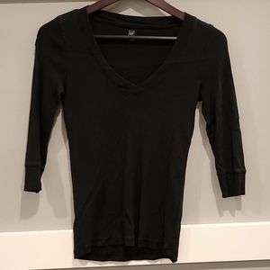 Black Gap 3/4 Sleeve Shirt / Size XS